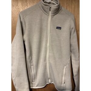 Patagonia Womens Medium Full Zip Better Sweater Cream Color